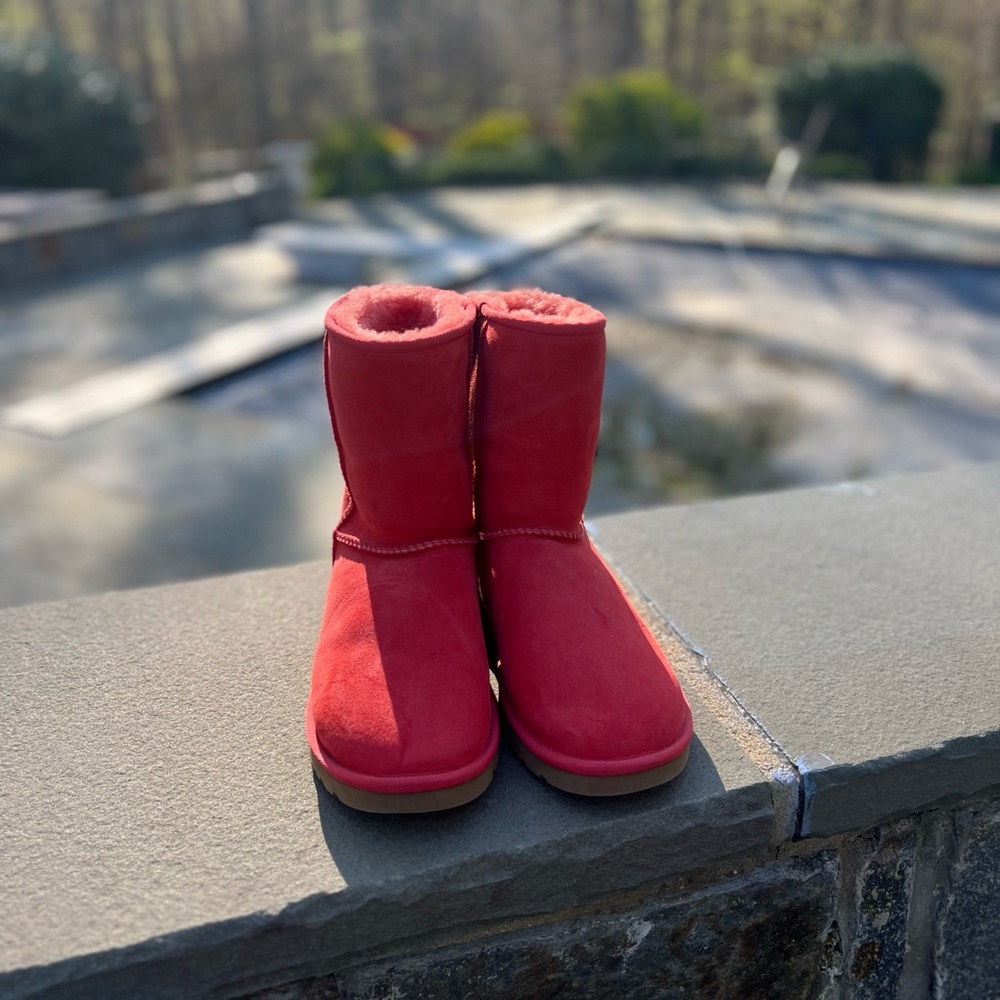 UGG boots - coral - worn once